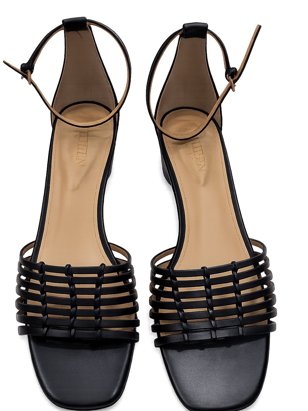 Lauren Ralph Lauren Black Leather Strappy Sandals – Women’s Size 8B - Picture 6 of 7